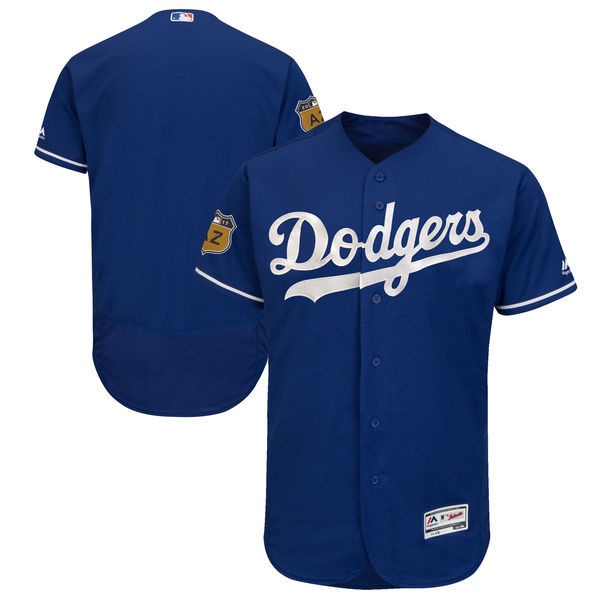 2017 MLB Los Angeles Dodgers Blank Blue Jerseys->miami marlins->MLB Jersey
